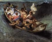 Christ on the Lake of Gennezaret, Eugene Delacroix